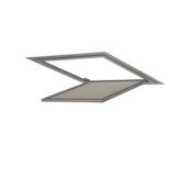Menfezsan 30X70 cm Alçıpan Müdahale Kapağı Swiçli Vasistaslı Dokunmatik