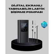 Mercansa Taşınabilir 80W Kablosuz Lastik Şişirme Pompası Dijital Ekranlı