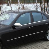 Mercedes E 2002-2009 4 Parça Paslanmaz Çelik Cam Çıtası