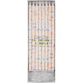 Meri Meri - Neon Confetti Candles - Neon Konfetili Mumlar - Renkli - 1 Adet