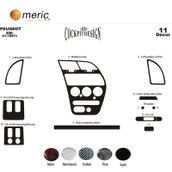 Meriç® Peugeot 306 Ön Torpido Kaplama 11 Parça 1997-2003 (530156999) renk-karbon