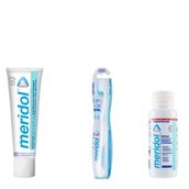 Meridol Yumuşak Diş Fırçası + 100 ml Ağız Bakım Suyu + 75 ml Diş Macunu