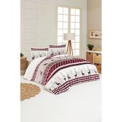 Merinos Comforter Deer Gri Çift Kişilik Yorgan Set