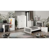 Merlin Mobilya Torino Genç Odası Takımı Beyaz MDF Malzemeden Modern Tasarım 5 Parça