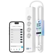 MEROSS Akıllı Çoklu Priz 4 Güç + 2 Usb + 2 Type C (Apple Home Destekli) MSP844SMA