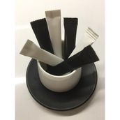 Merpak Ambalaj 1000'li 3 gr Stick Beyaz ve Siyah Baskısız Kristal Toz Şeker