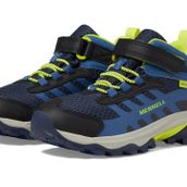 Merrell MOAB SPEED 2 MID A/C WTPRF Unisex Çocuk BOT, NAVY/HI VIZ, 29