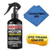 Mertox Araç Araba Otomobil Oto Motor Temizleyici Sprey 500Ml Temizleme Solüsyon Bakım Koruma
