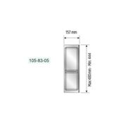 Mesan 105-83-05-309 Traybond 157 mm 2 Bölme Antrasit Kaşıklık