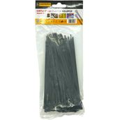 Meşem | Kablo Bağı, 100'LÜ Paket Plastik Kelepçe [3.6 Mm, 200 Mm, Siyah] - 3.6 mm Kalınlık, 200 mm Uzunluk