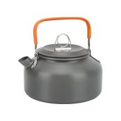Metal 800 ml Kulplu Çelik Kamp ve Piknik Çaydanlığı Su Isıtma Demlik CIN938 - Gri