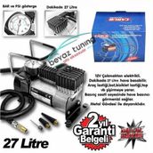 Metal Hava Kompresörü 12 Volt Çelik Gövde