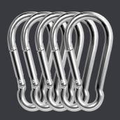 Metal Karabina, 8x80 mm, 5 Adet, Bağlantı Elemanı
