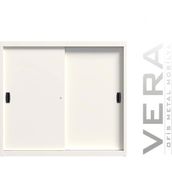 Metal Sürme Kapılı Dolap Evrak Dolabı Ofis Dolapları Arşiv , Garaj , Bahçe , Kiler , Balkon - Beyaz - 120x45x105