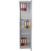 Metal Tek Kapaklı 198'LİK Dosya Dolabı - Açık Gri