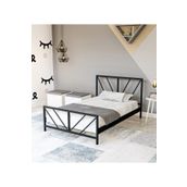 Metalia 90x190 cm Gözde Siyah Tek Kişilik Karyola