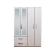Metalia Diva 4 Kapılı 2 Çekmeceli Aynalı Gardrop