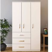 Metalia Ece Lux 3 Kapılı 3 Çekmeceli Gardırop