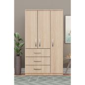 Metalia GM 302-S Ece Lüx 3 Kapı 3 Çekmeceli Sonomo Gardırop