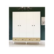 Metalia GM 414 4 Kapılı 2 Çekmeceli Gardrop