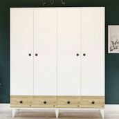 Metalia GM812 4 Kapılı 2 Çekmeceli Gardrop