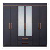 Metalia GM820 Armina Lüx 6 Kapı 2 Çekmeceli Aynalı Gardrop