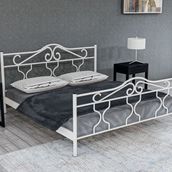 Metalia Gold Metal Beyaz 150x200 cm Karyola