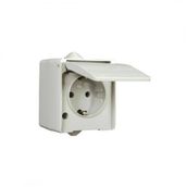 Mete Enerji 40500505 IP54 Nemliyer için Kapaklı Topraklı Priz