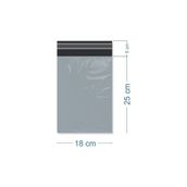 Metro Ambalaj 18X24+5CM Cepsiz Kargo Poşeti - Gri - 300 Adet