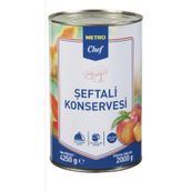 Metro Chef Şeftali Konservesi 4250 G