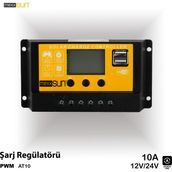 Mexxsun Mexxsun® Pwm 10A 12/24V (AT10) Şarj Kontrol Cihazı EA6362477