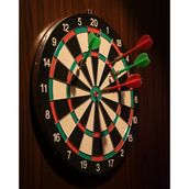 Mey İthalat® Kaliteli Ahşap 15 İnç Dart Tahtası Kolay Montajlı 4 Ok