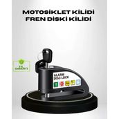Mey İthalat® Titreşim Sensörlü Alarmlı Motosiklet Disk Kilidi 14Mm Çelik Çift Kilitleme