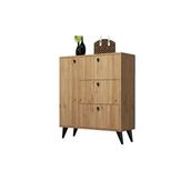 Mezza 1802 Bella 90x105 cm 6 Raflı 4 Kapaklı Sepet Sonomo Ayakkabılık