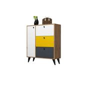 Mezza 1804 Bella 90x105 cm 6 Raflı 4 Kapaklı Colorful Renkli Ayakkabılık