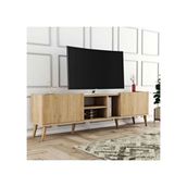 Mezza Lotus 1350 180x34 cm Ahşap Ayaklı Sepet Rengi TV Ünitesi