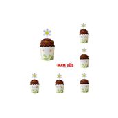 MFM Papatya Temalı Muffin Kek Kalıbı + Papatya Kürdanı 6 Adet