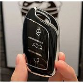 Mg Hs Gt Zs Ev Zx Mg5 Mg6 Roewe Rx3 Rx5 I5 Erx5 I6 I5 Nano Anahtar Kılıfı Siyah Gümüş Renk - Gümüş - Siyah