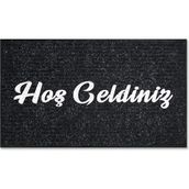 M&H Quality Dekoratif Nem Alıcı Toz Alıcı Siyah Kapı Önü Paspası Iç ve Dış Kapı Paspası Halı Paspas Lux - Bej - 45 x 70 cm