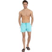 Miami Beach 301 Mint Mavi Düz Erkek Şort Mayo