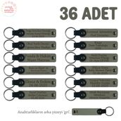 MiaWiki 36'lı Set Hatıra Anahtarlıkları Hentbol, Tek Ebat, MH-KAN8534X36, Kül Gri & Gri, üniseks-yetişkin