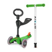 Micro MCR.MMD010 Green Mini 3in1 Deluxe Scooter