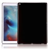 Microcase Apple iPad 9.7 İnç 2017 Soft Tpu Elastik Silikon Kılıf Ve Cam Koruma Siyah