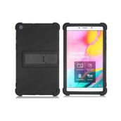 Microcase Samsung Galaxy Tab A 8.0 İnch 2019 T295 T295 T297 Tablet Standlı Silikon Kılıf - Siyah