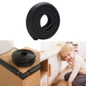 Microcase Sarmal Sünger Bebek ve Çocuk Köşe Kenar Koruyucu Kesilebilir 200 cm - AL5236 - Siyah