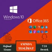 Microsoft Windows 10 Pro Lisans Anahtarı ve Office 365 Yıl Mail Hesabı