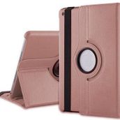 Microsonic 360 Rotating Stand Deri iPad 5 Rose Gold Kılıf