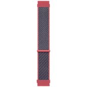 Microsonic Amazfit Bip U Hasırlı Woven Sport Loop Koyu Pembe Kordon