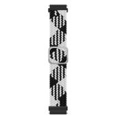Microsonic Amazfit GTR 2E 47 mm Braided Loop Band Siyah Beyaz Kordon
