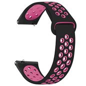 Microsonic Amazfit GTS 2 Mini 40 mm Siyah Pembe Rainbow Sport Band Kordon